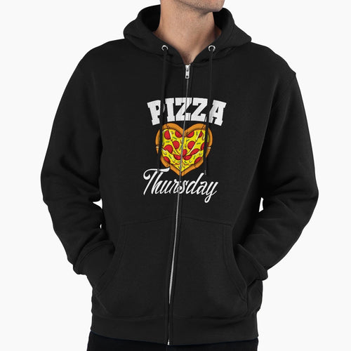 Thursday Pizza Night Funny Pizza Lover Hoodie - Novelty Apparel Unisex - T-Shirt, Sweatshirt, Hoodie
