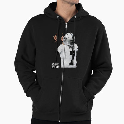 Geno Smith No Luck Just Hate Hoodie - Streetwear Style Unisex - T-Shirt, Sweatshirt, Hoodie