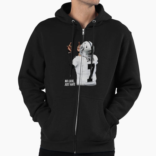 Geno Smith No Luck Just Hate Hoodie - Streetwear Style Unisex - T-Shirt, Sweatshirt, Hoodie