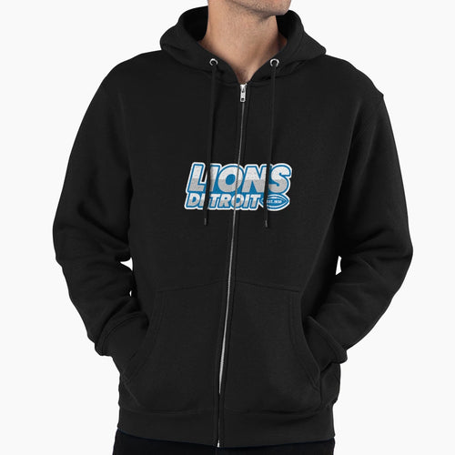 Detroit Lions Football Logo Sports Hoodie - Trendy Graphic Men Women - T-Shirt, Sweatshirt, Hoodie