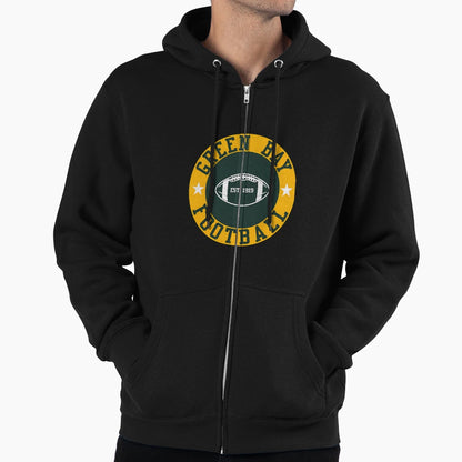 Green Bay Football Hoodie - Graphic Print Men Women - T-Shirt, Sweatshirt, Hoodie