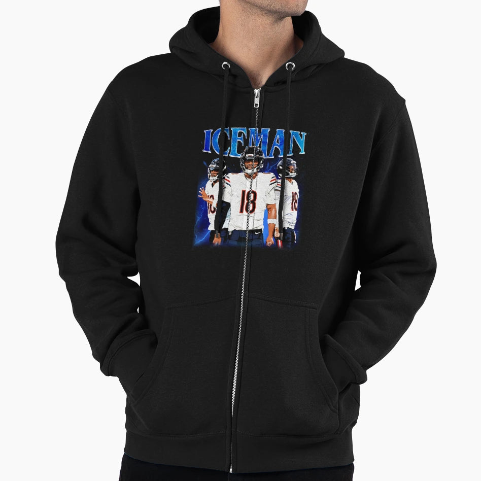 CW Iceman Chicago Bears 2025 Hoodie - Fun Novelty Design Unisex - T-Shirt, Sweatshirt, Hoodie