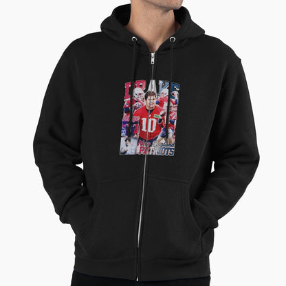 Drake Maye New England Collage Hoodie - Minimalist Print Men Women - T-Shirt, Sweatshirt, Hoodie