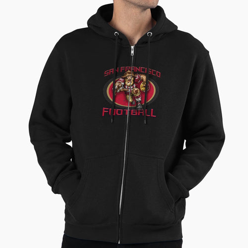 San Francisco Football Hoodie - Trendy Graphic for Adults - T-Shirt, Sweatshirt, Hoodie