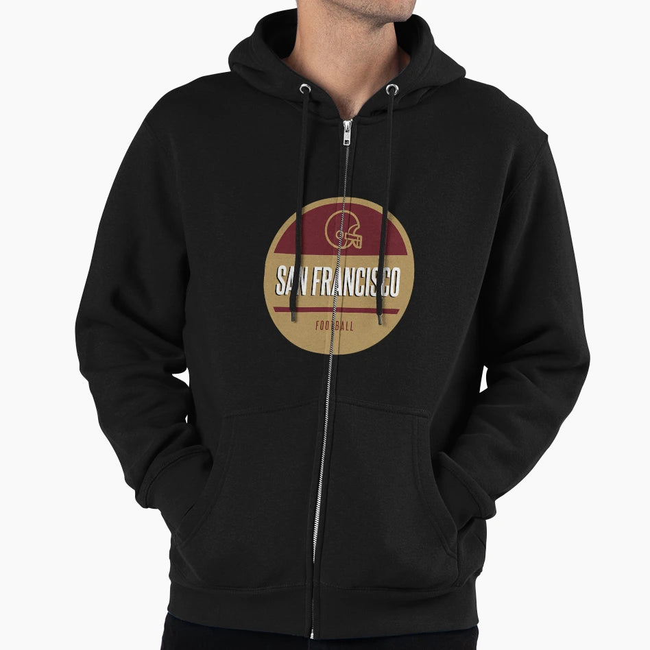San Francisco Football Hoodie - Novelty Apparel Unisex - T-Shirt, Sweatshirt, Hoodie