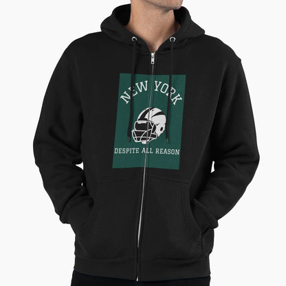 New York Football Despite All Reason Hoodie - Trendy Graphic for Adults - T-Shirt, Sweatshirt, Hoodie