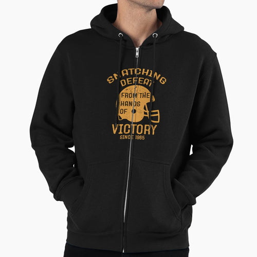 Cleveland Football Snatching Victory Hoodie - Custom Art Print Unisex - T-Shirt, Sweatshirt, Hoodie