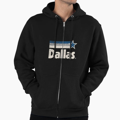 Dallas Texas City Strong Dallas Tx Blue Hoodie - Fun Novelty Design Unisex - T-Shirt, Sweatshirt, Hoodie