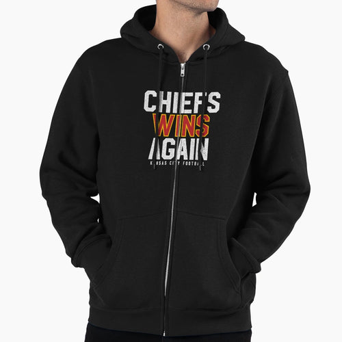 Chiefs Wins Again Hoodie - Novelty Apparel Men Women - T-Shirt, Sweatshirt, Hoodie