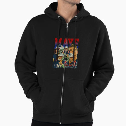 Maye New England Football Bootleg Hoodie - Trendy Graphic Men Women - T-Shirt, Sweatshirt, Hoodie