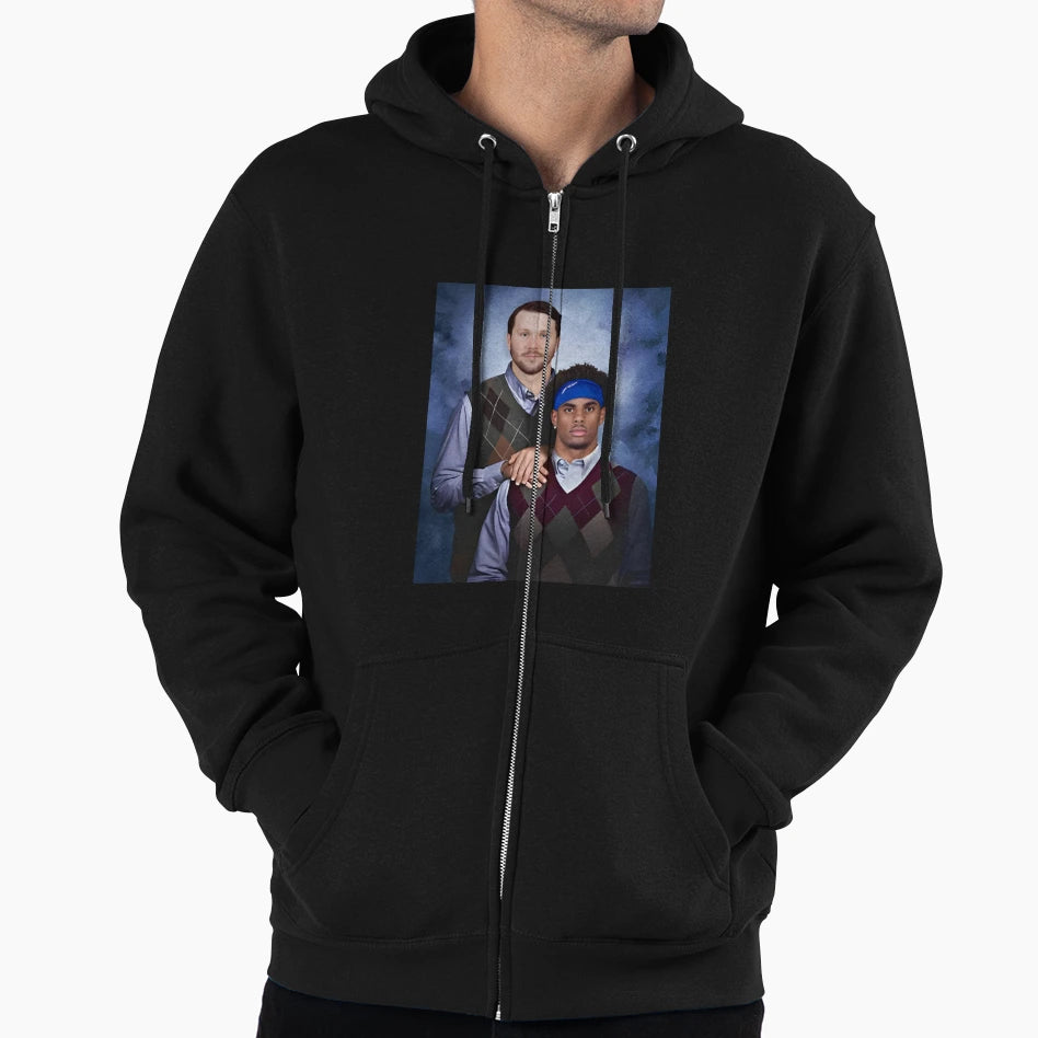 JA JA Keon Coleman Step Brothers Buffalo Hoodie - Unique Graphic Men Women - T-Shirt, Sweatshirt, Hoodie