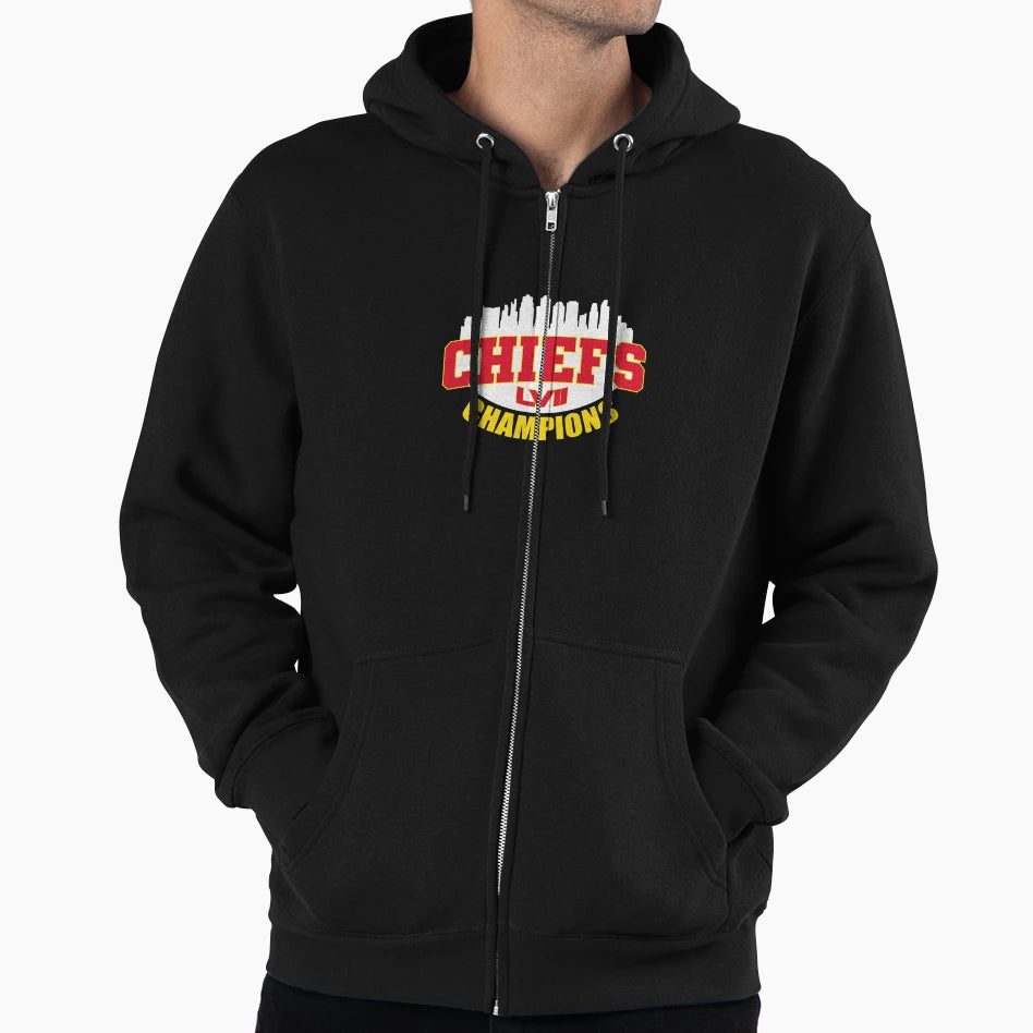 Chiefs Champions Hoodie - Casual Everyday Wear for Adults - T-Shirt, Sweatshirt, Hoodie