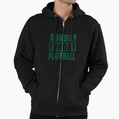 Sunday Funday Football Hoodie - Aesthetic Graphic Unisex - T-Shirt, Sweatshirt, Hoodie