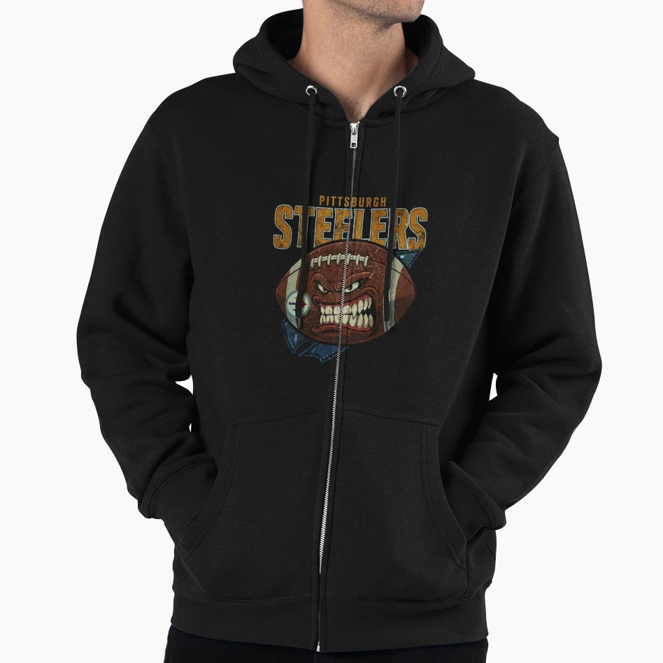 Black And Yellow Pittsburgh Fan Hoodie - Graphic Print for Adults - T-Shirt, Sweatshirt, Hoodie