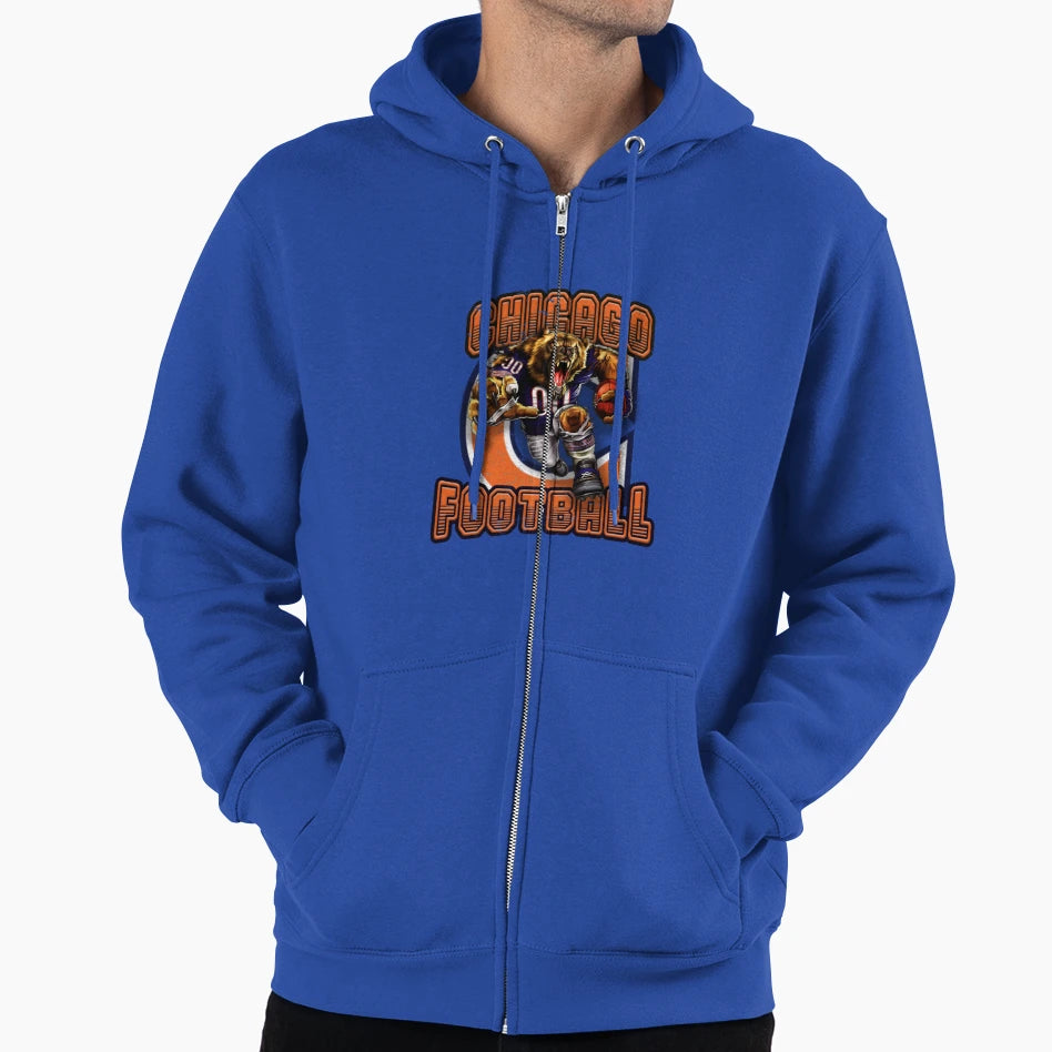 Chicago Football 5 Hoodie - Novelty Apparel for Adults - T-Shirt, Sweatshirt, Hoodie