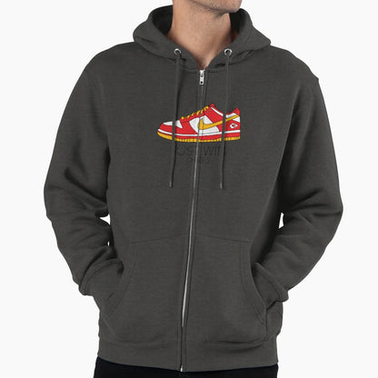 Just Win Kc Football Dunks Hoodie - Fun Novelty Design for Adults - T-Shirt, Sweatshirt, Hoodie
