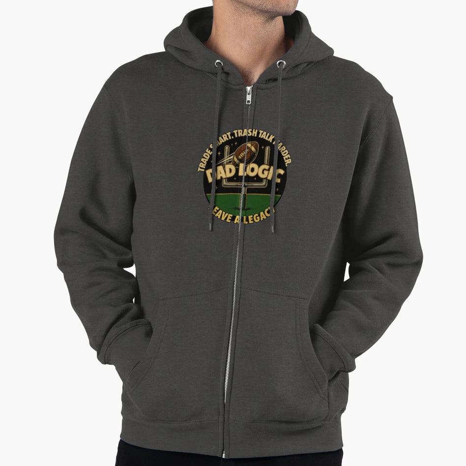 Dad Logic Trade Smart Trash Talk Hoodie - Aesthetic Graphic Men Women - T-Shirt, Sweatshirt, Hoodie