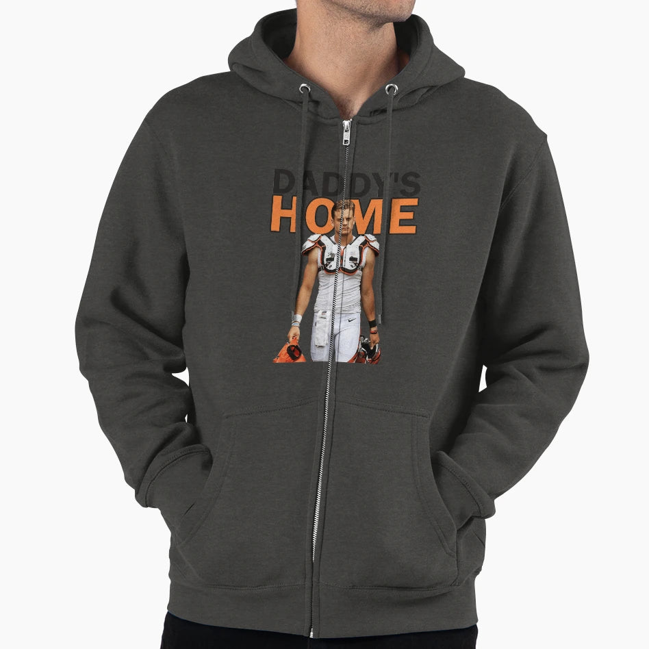 JB Daddys Home Hoodie - Minimalist Print for Adults - T-Shirt, Sweatshirt, Hoodie