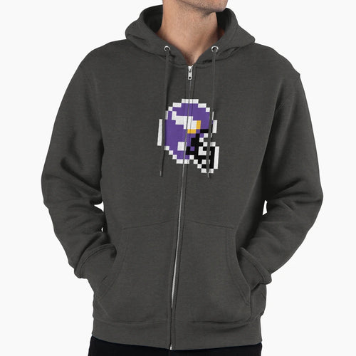 Minnesota Vikings 8 Bit Football Hoodie - Aesthetic Graphic Men Women - T-Shirt, Sweatshirt, Hoodie