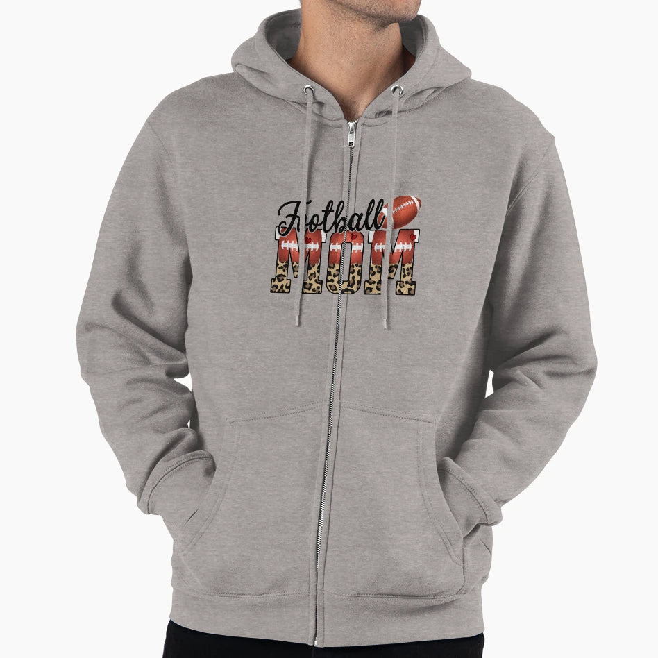 Football Mom Hoodie - Trendy Graphic for Adults - T-Shirt, Sweatshirt, Hoodie