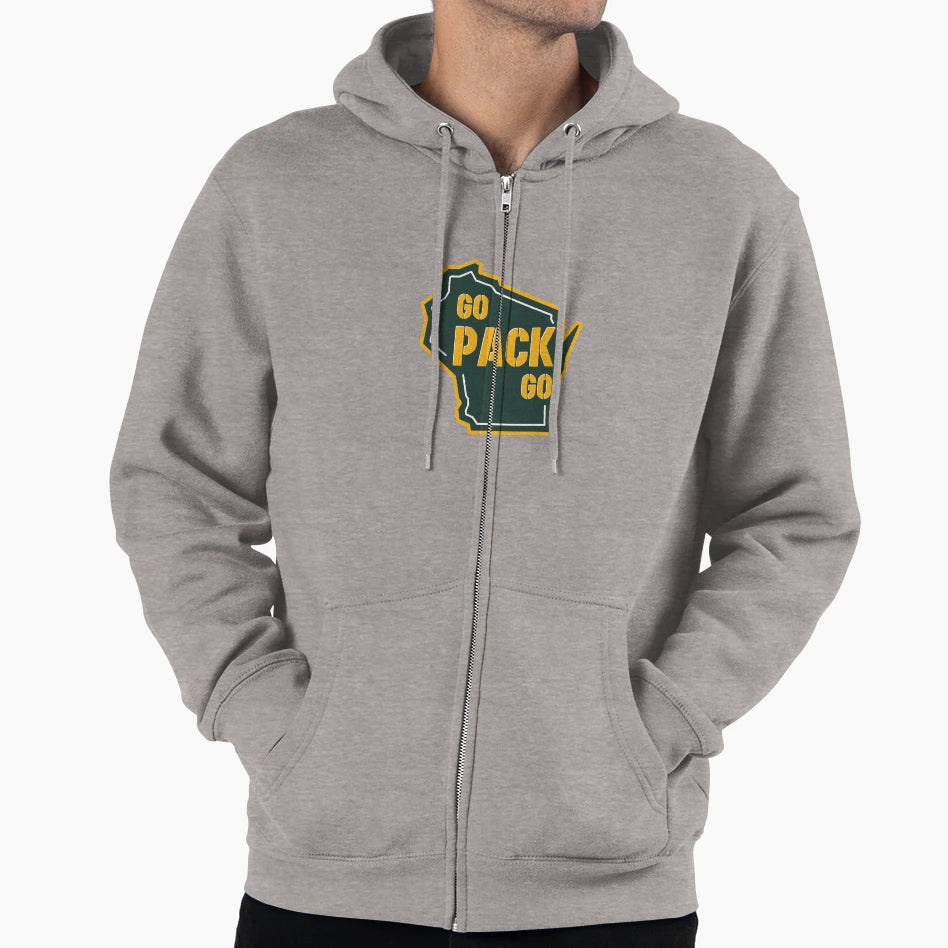 Go Pack Hoodie - Trendy Graphic Men Women - T-Shirt, Sweatshirt, Hoodie