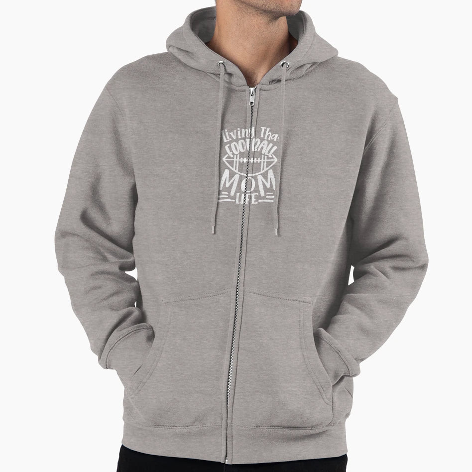 Living That Football Mom Life Hoodie - Novelty Apparel Men Women - T-Shirt, Sweatshirt, Hoodie