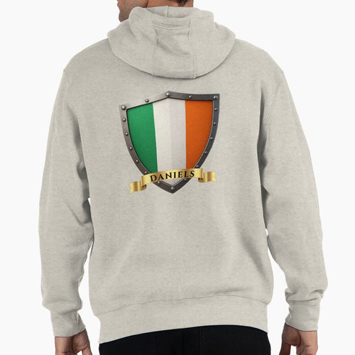 Daniels Irish Heritage Crest Shield Hoodie - Unique Graphic for Adults - T-Shirt, Sweatshirt, Hoodie