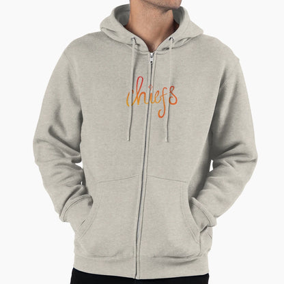 Chiefs Gradient Script Hoodie - Custom Art Print Unisex - T-Shirt, Sweatshirt, Hoodie