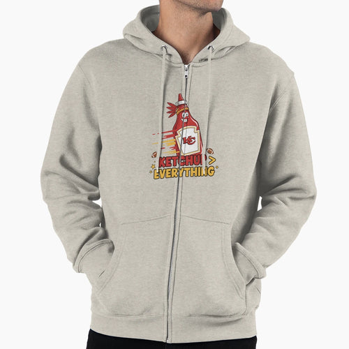 Chiefs Kc Kansas City Ketchup Everything Hoodie - Minimalist Print Unisex - T-Shirt, Sweatshirt, Hoodie