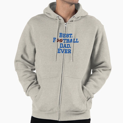 Best Football Dad Hoodie - Casual Everyday Wear for Adults - T-Shirt, Sweatshirt, Hoodie