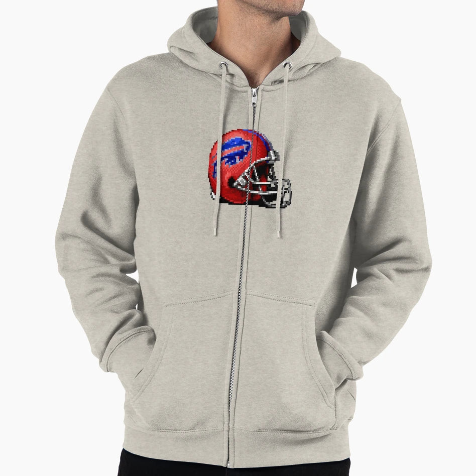 Bills Helmet Sprite Hoodie - Novelty Apparel for Adults - T-Shirt, Sweatshirt, Hoodie