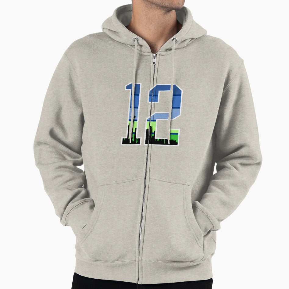 Seattle 12S Football Sports Fan Hoodie - Aesthetic Graphic for Adults - T-Shirt, Sweatshirt, Hoodie