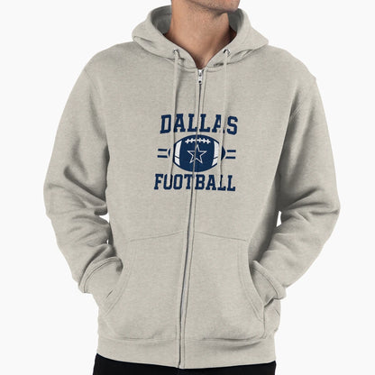 Dallas Football Star Texas Sports Fan Hoodie - Minimalist Print for Adults - T-Shirt, Sweatshirt, Hoodie