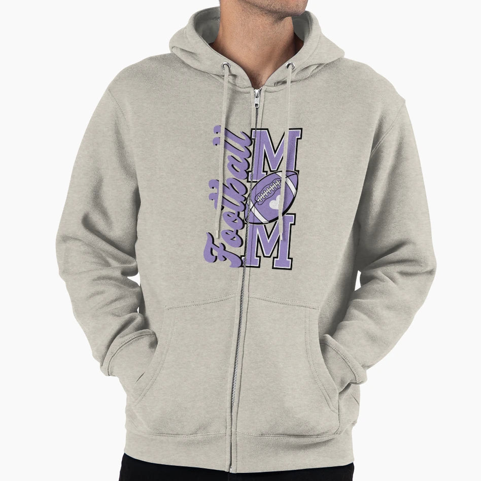 Football Mom Game Day Sports Football Hoodie - Custom Art Print Men Women - T-Shirt, Sweatshirt, Hoodie