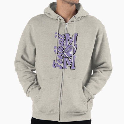 Football Mom Game Day Sports Football Hoodie - Custom Art Print Men Women - T-Shirt, Sweatshirt, Hoodie