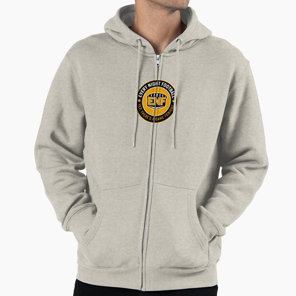 Every Night Football Circular Slogan Hoodie - Trendy Graphic for Adults - T-Shirt, Sweatshirt, Hoodie