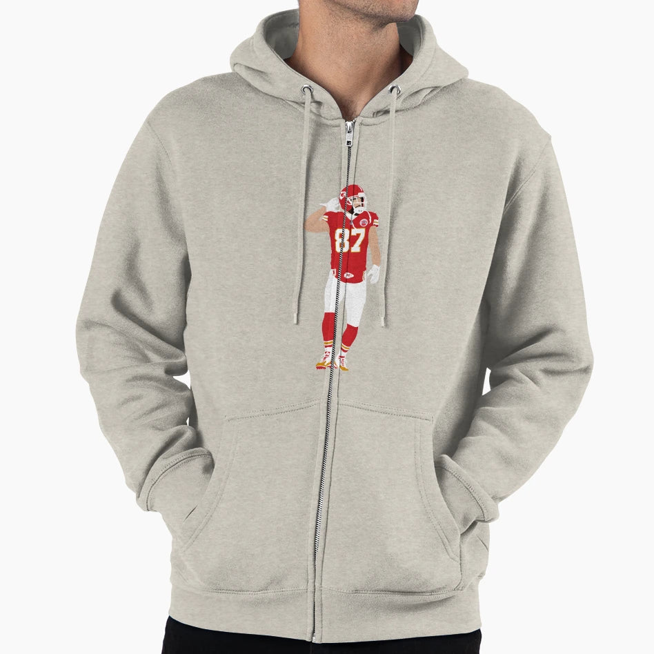 TK Football Illustration Hoodie - Custom Art Print Unisex - T-Shirt, Sweatshirt, Hoodie