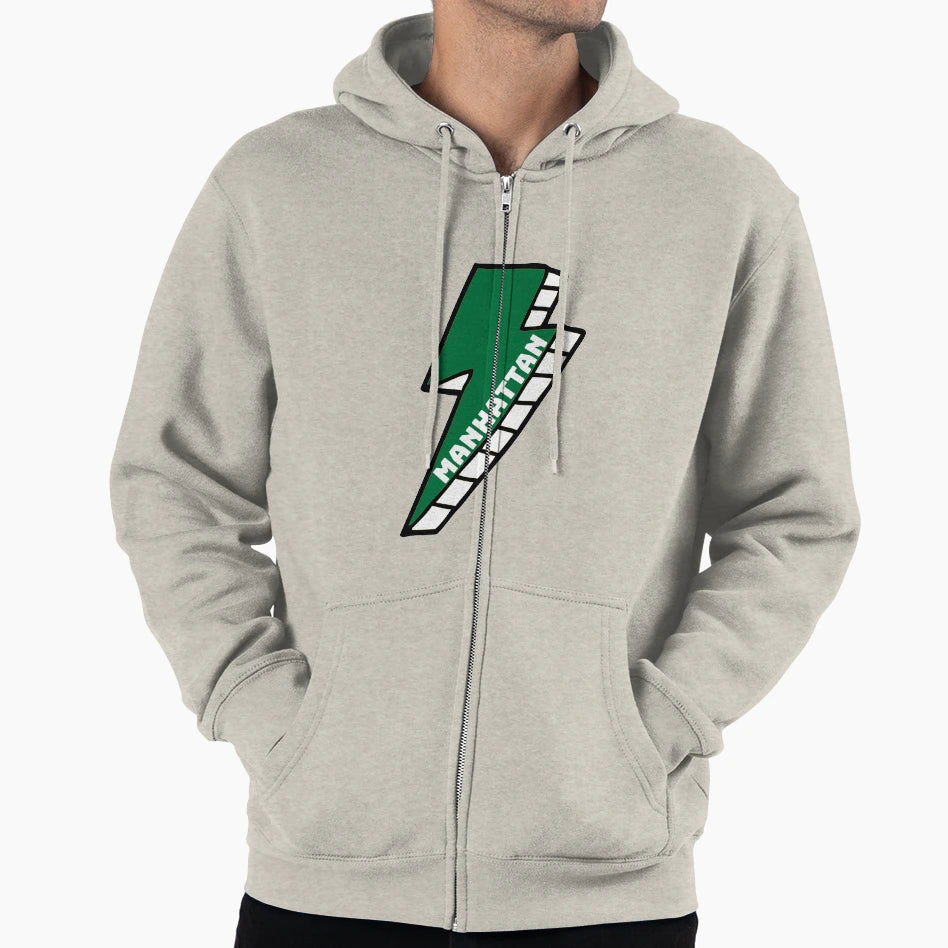 Manhattan College Lightning Bolt Hoodie - Casual Everyday Wear for Adults - T-Shirt, Sweatshirt, Hoodie