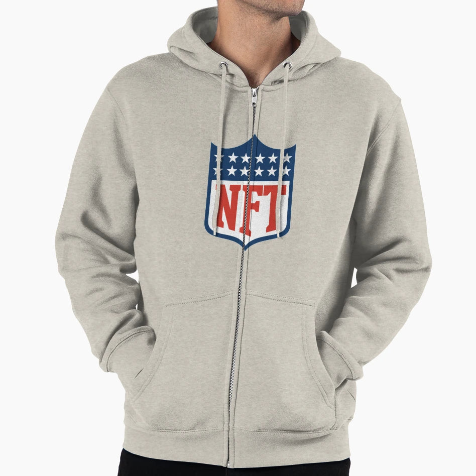 Nft Crypto Art Designed To Like Nfl Hoodie - Fun Novelty Design for Adults - T-Shirt, Sweatshirt, Hoodie