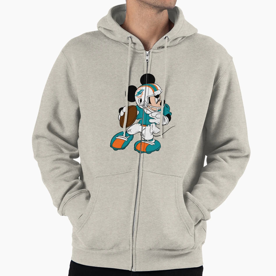 Miami Dolphins Logo Hoodie - Casual Everyday Wear Men Women - T-Shirt, Sweatshirt, Hoodie