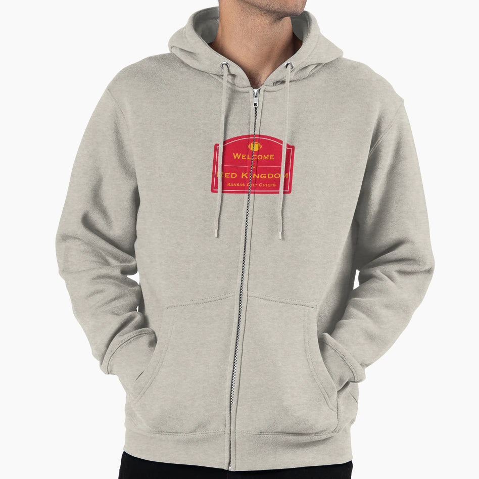 Welcome To Red Kingdom Kansas City Hoodie - Minimalist Print Men Women - T-Shirt, Sweatshirt, Hoodie