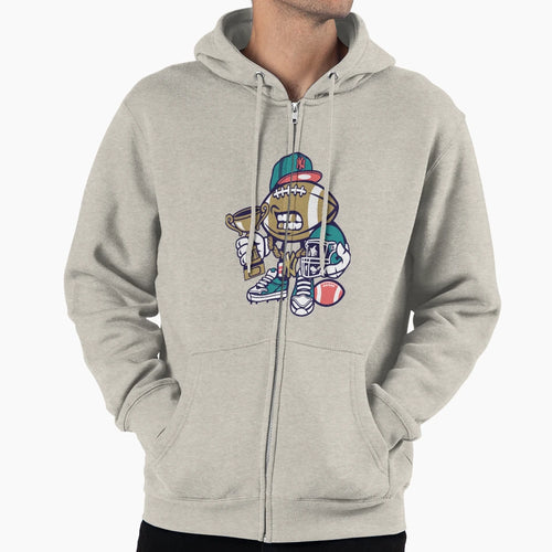 Football Champion Hoodie - Fun Novelty Design for Adults - T-Shirt, Sweatshirt, Hoodie