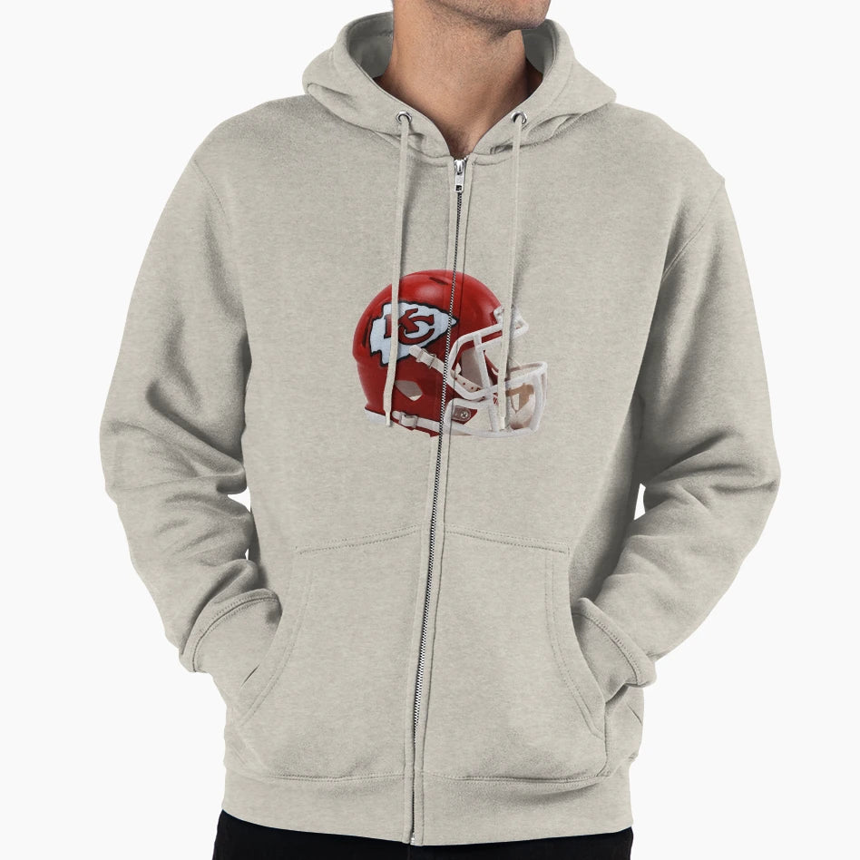 Helmet Chiefs Icon Hoodie - Aesthetic Graphic Men Women - T-Shirt, Sweatshirt, Hoodie