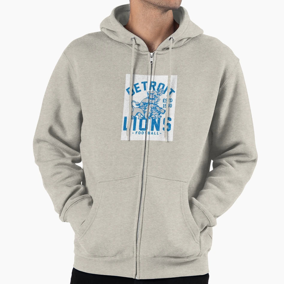 Detroit Lions Football Hoodie - Graphic Print Unisex - T-Shirt, Sweatshirt, Hoodie