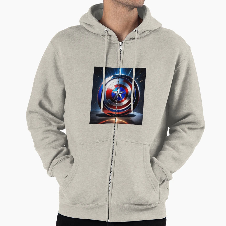 America Shield Hoodie - Casual Everyday Wear for Adults - T-Shirt, Sweatshirt, Hoodie