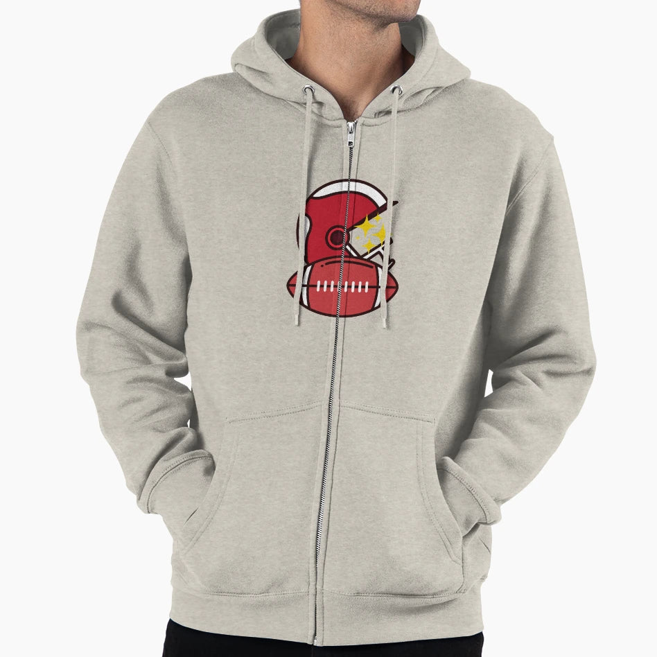 Rugby Hoodie - Custom Art Print Men Women - T-Shirt, Sweatshirt, Hoodie